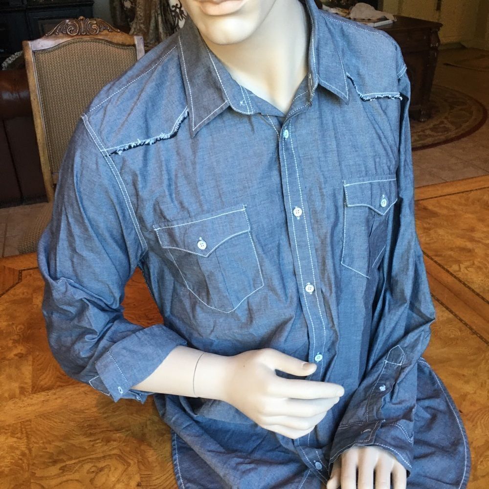 AMERICAN RAG Button Down Men's Shirt - Picture 16 of 16
